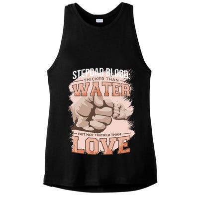 Stepdad Blood Love Ladies PosiCharge Tri-Blend Wicking Tank