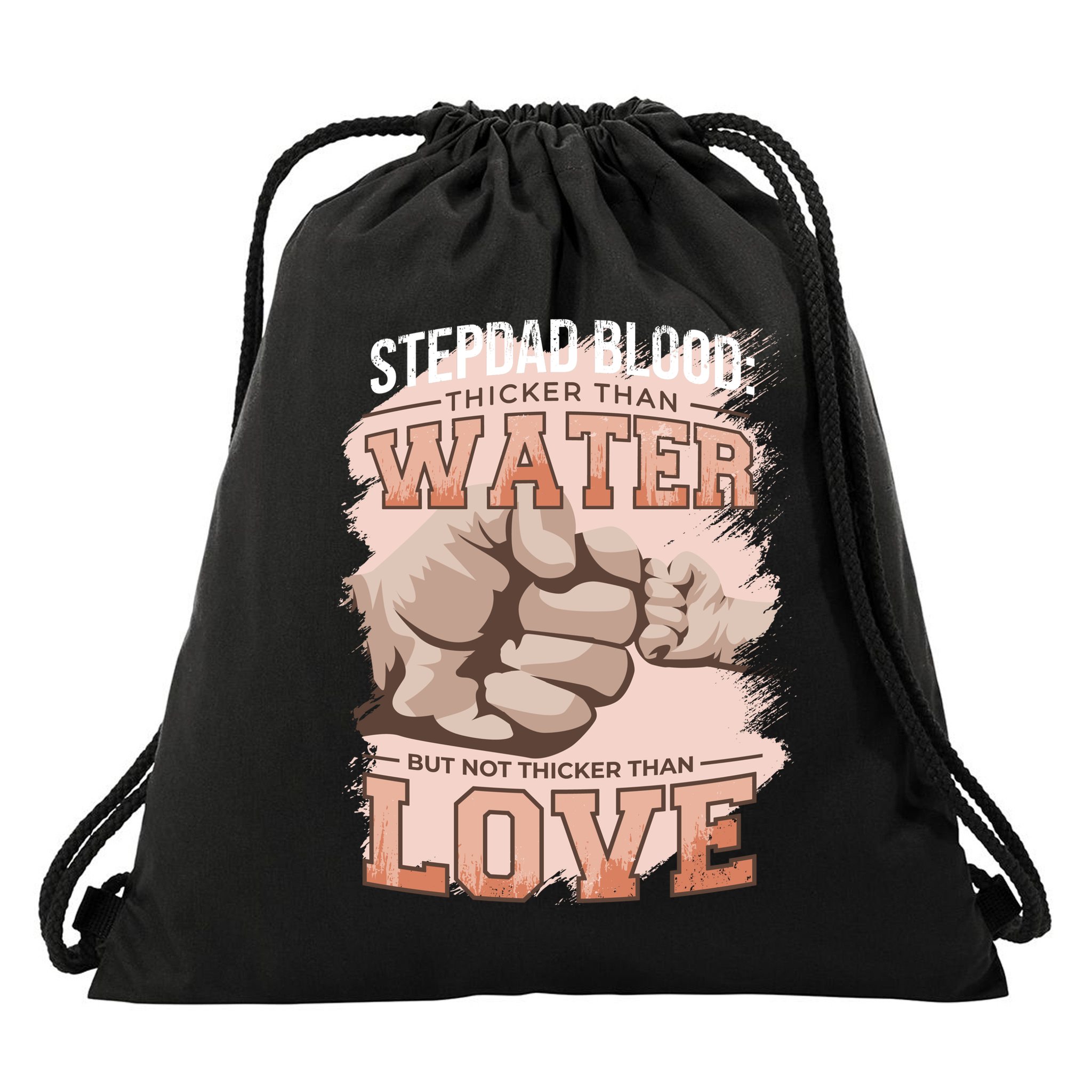 Stepdad Blood Love Drawstring Bag