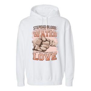 Stepdad Blood Love Garment-Dyed Fleece Hoodie