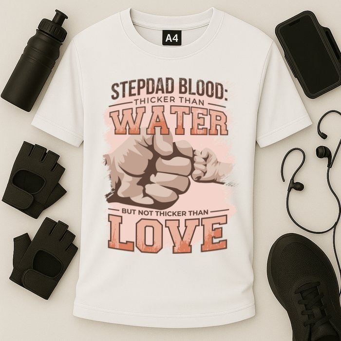 Stepdad Blood Love Cooling Performance Crew T-Shirt
