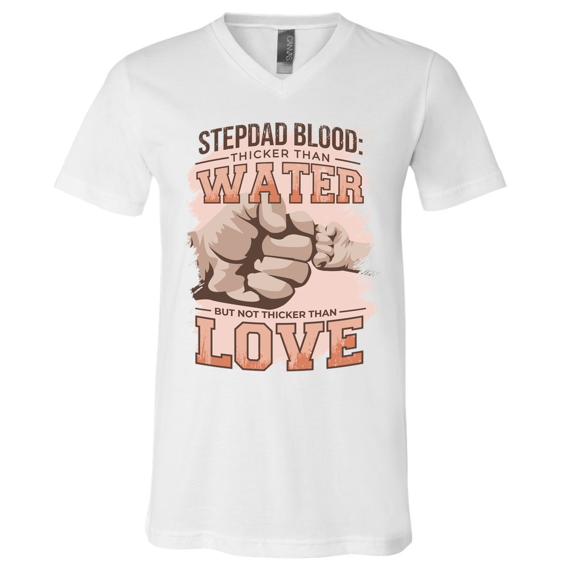 Stepdad Blood Love V-Neck T-Shirt