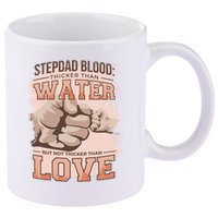 Stepdad Blood Love 11oz C Handle Ceramic Mug