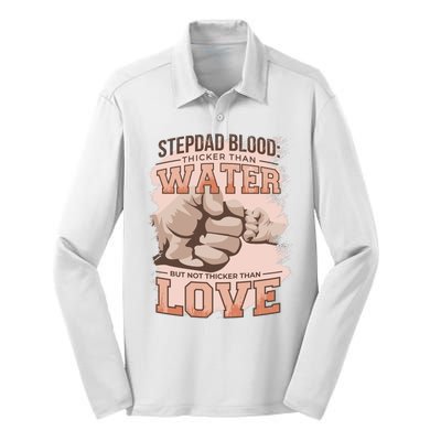 Stepdad Blood Love Silk Touch Performance Long Sleeve Polo