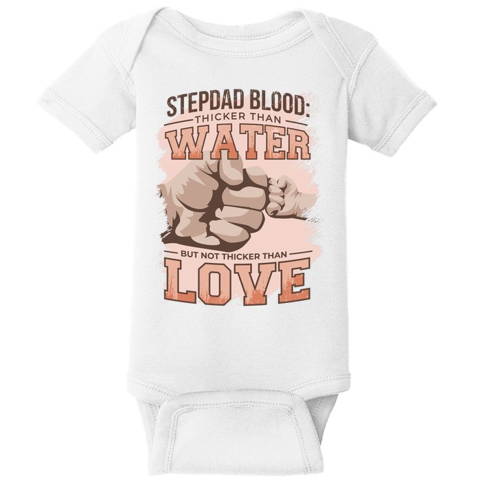 Stepdad Blood Love Baby Bodysuit