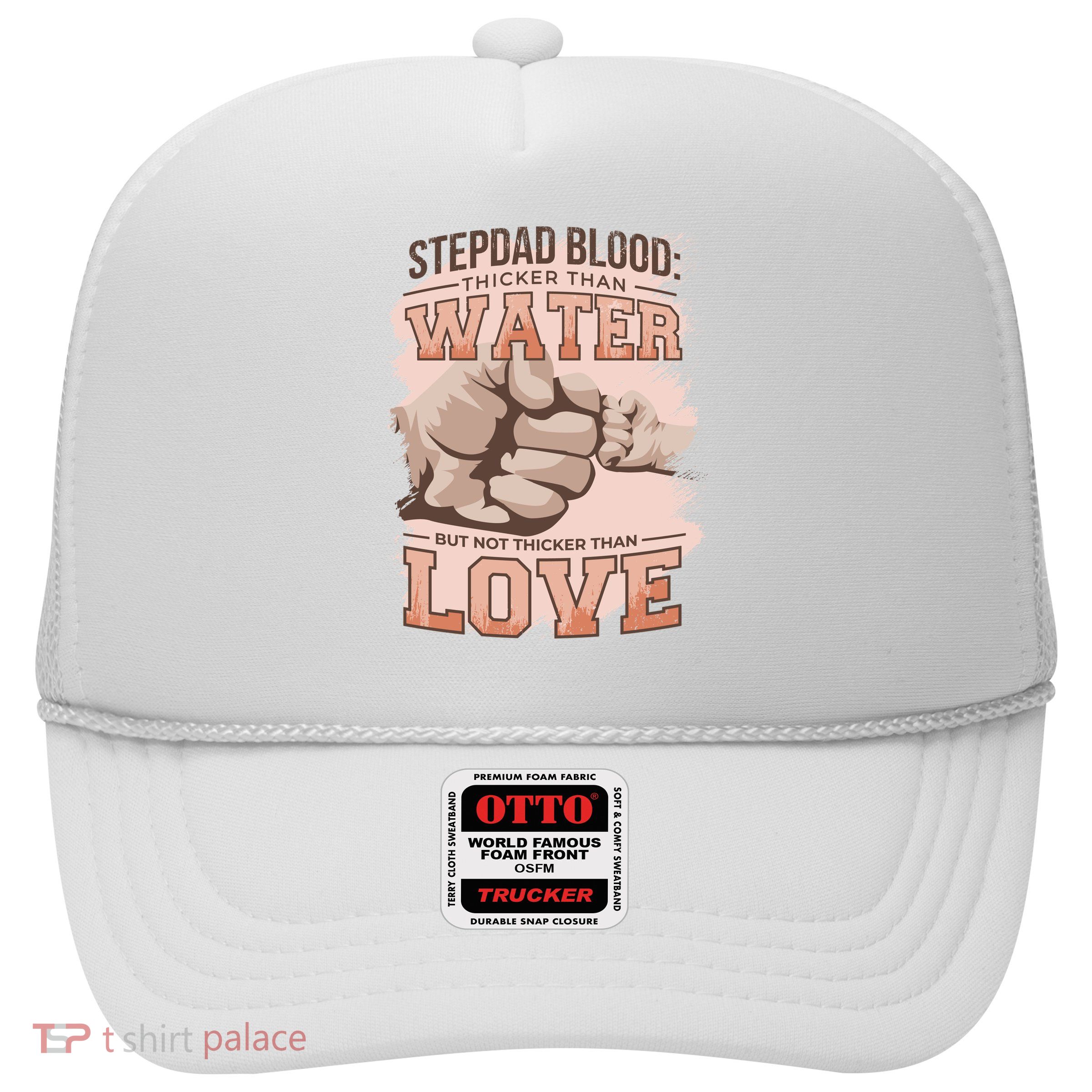 Stepdad Blood Love Trucker Hat