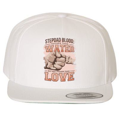 Stepdad Blood Love Wool Snapback Cap