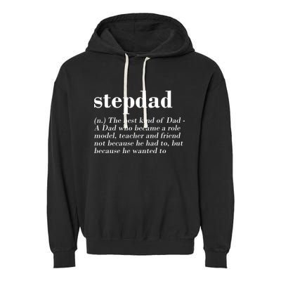 Stepdad Definition Garment-Dyed Fleece Hoodie