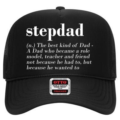 Stepdad Definition High Crown Mesh Back Trucker Hat