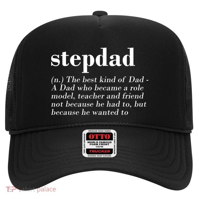 Stepdad Definition High Crown Mesh Back Trucker Hat