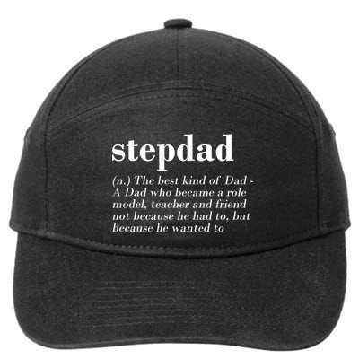 Stepdad Definition 7-Panel Snapback Hat