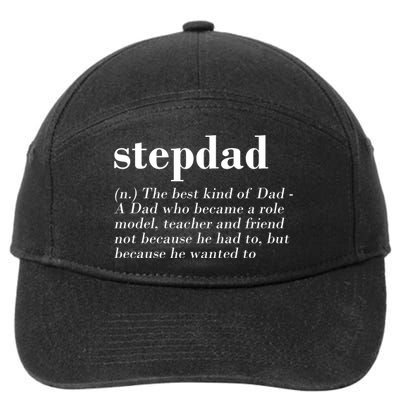 Stepdad Definition 7-Panel Snapback Hat