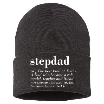 Stepdad Definition Sustainable Knit Beanie