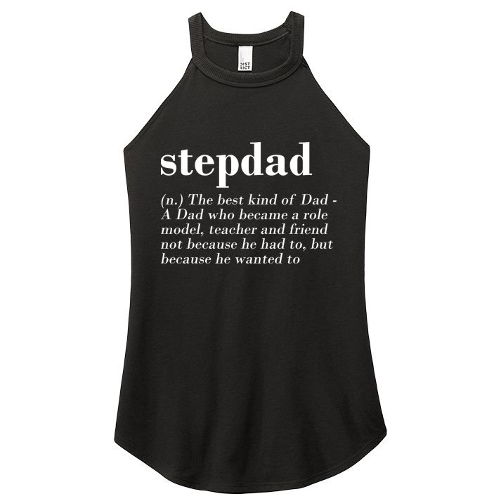 Stepdad Definition Women's Perfect Tri Rocker Tank