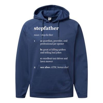 Stepfather Noun Definition Performance Fleece Hoodie