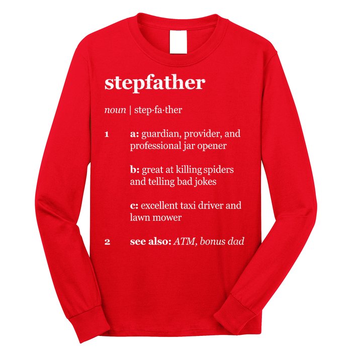 Stepfather Noun Definition Long Sleeve Shirt