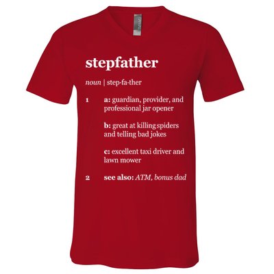 Stepfather Noun Definition V-Neck T-Shirt