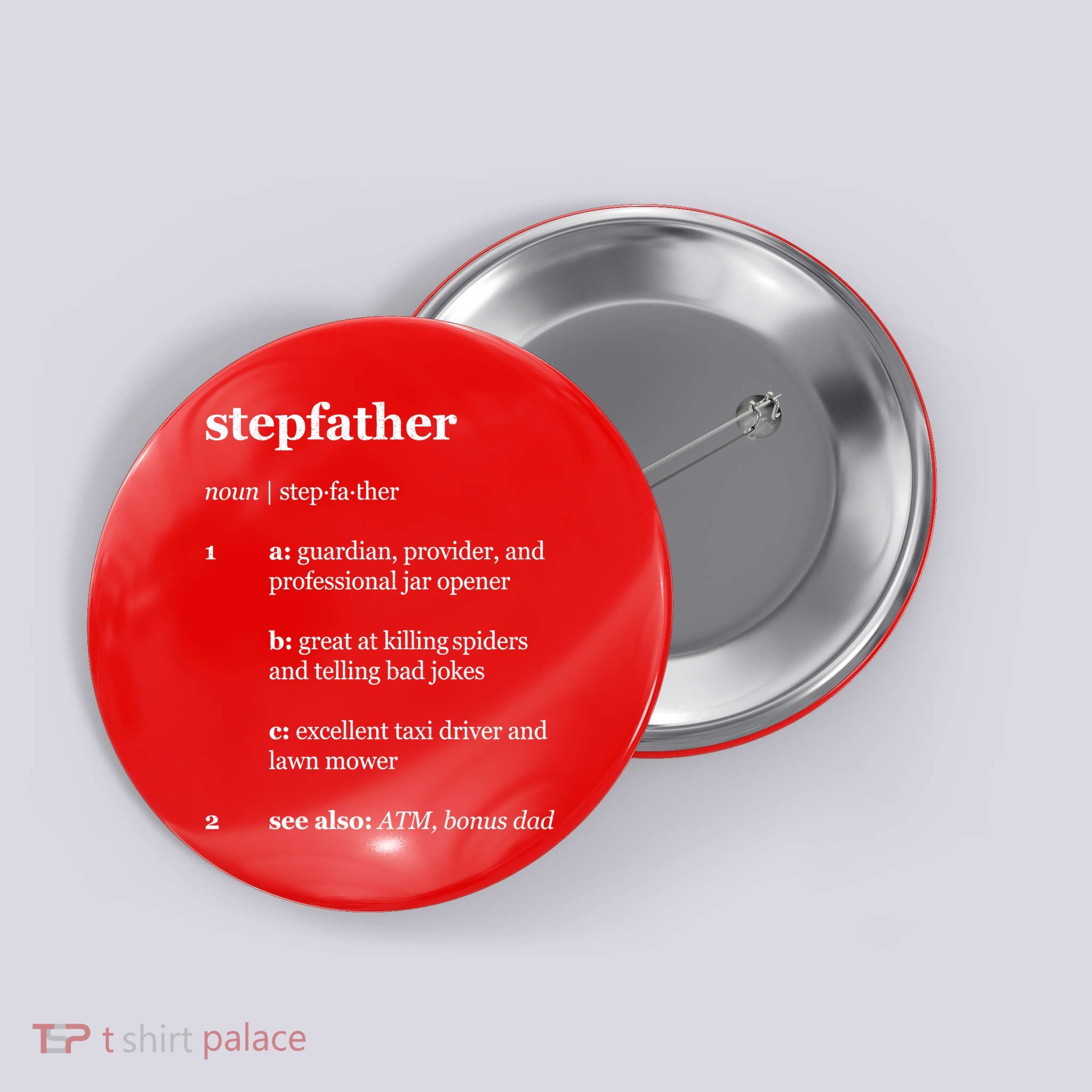 Stepfather Noun Definition Button