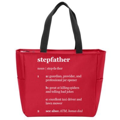 Stepfather Noun Definition Zip Tote Bag