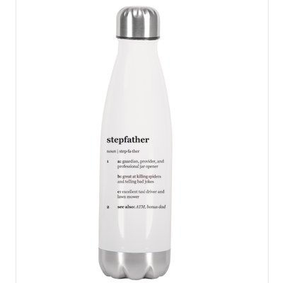 Stepfather Noun Definition Stainless Steel Insulated Water Bottle