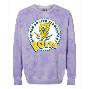 Stephen Foster Elementary Bolts Logo Colorblast Crewneck Sweatshirt