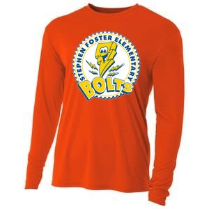 Stephen Foster Elementary Bolts Logo Cooling Performance Long Sleeve Crew