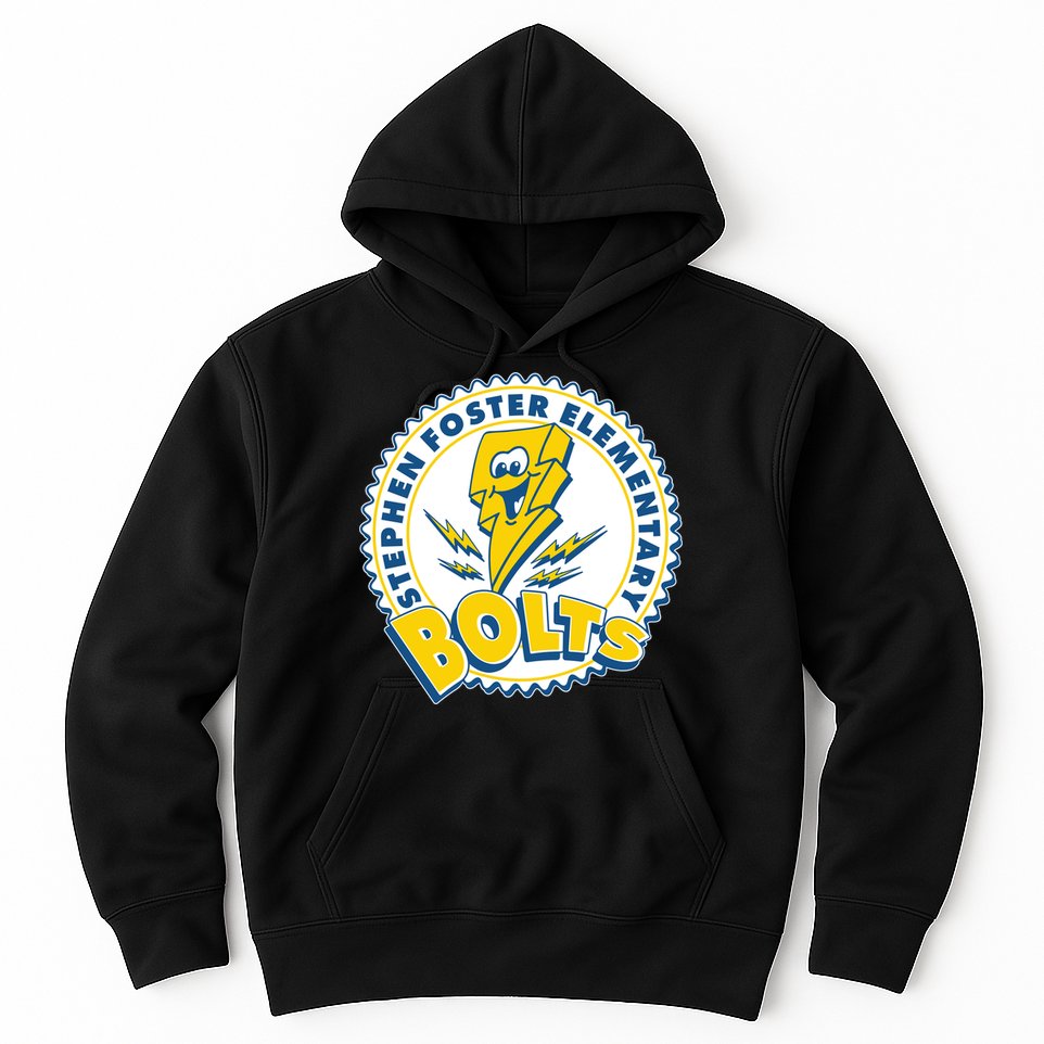 Stephen Foster Elementary Bolts Logo Hoodie