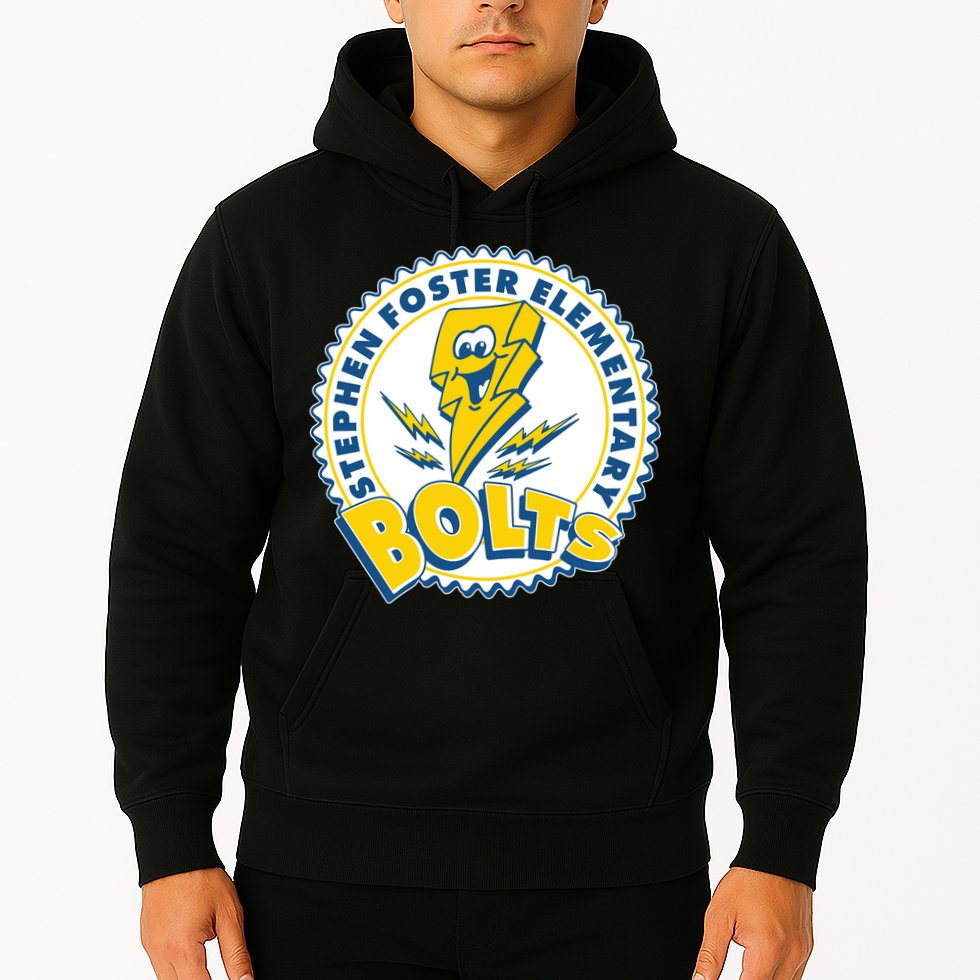 Stephen Foster Elementary Bolts Logo Hoodie