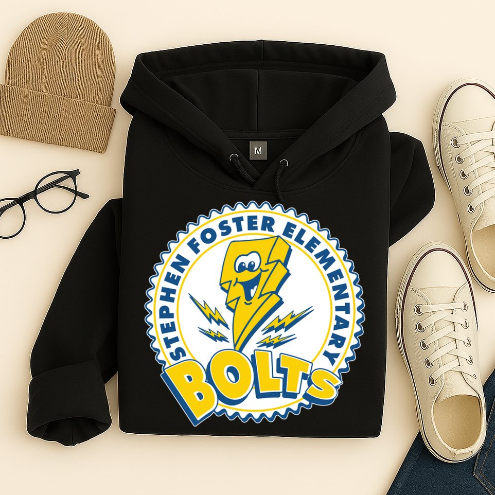 Stephen Foster Elementary Bolts Logo Hoodie
