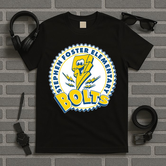 Stephen Foster Elementary Bolts Logo T-Shirt