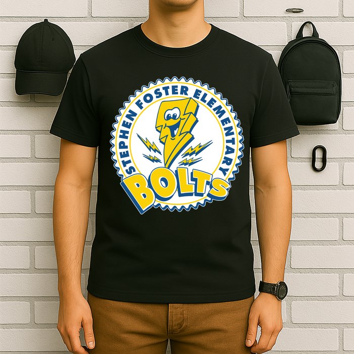 Stephen Foster Elementary Bolts Logo T-Shirt