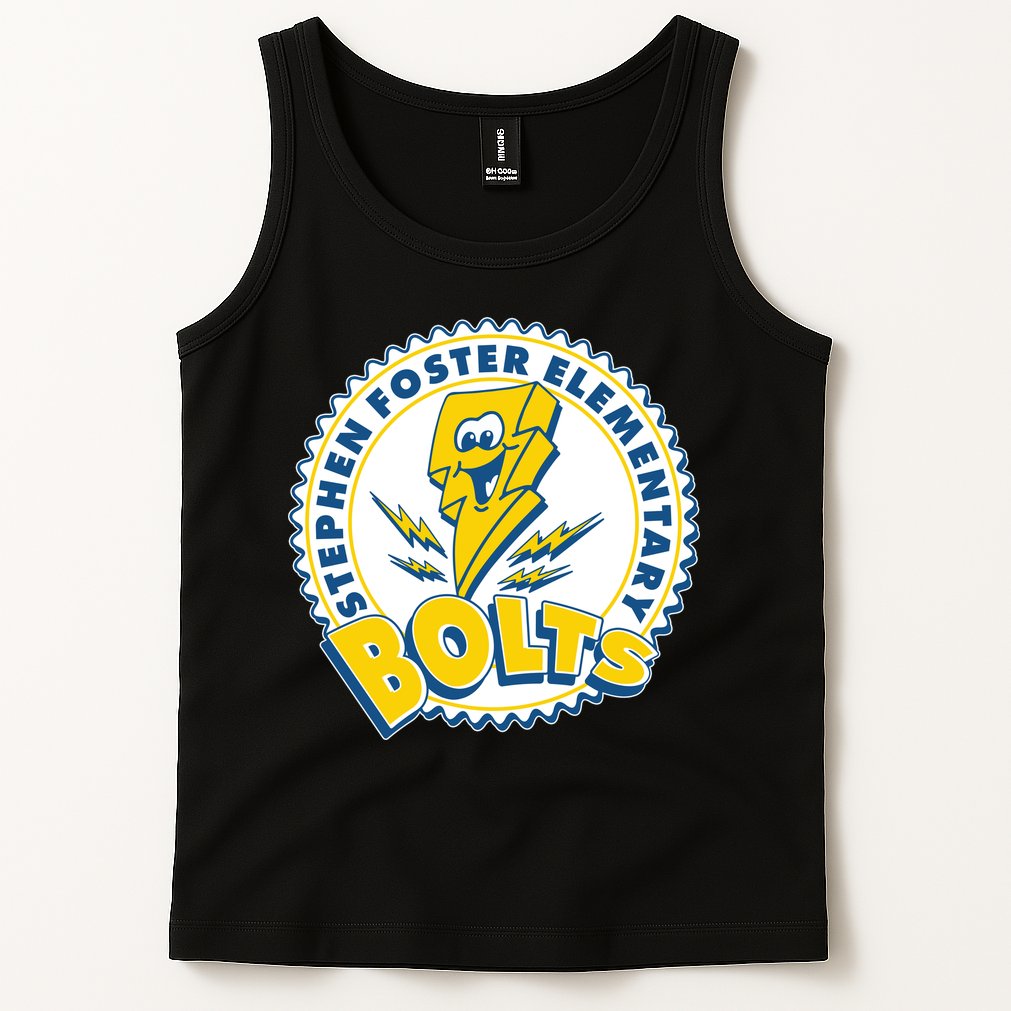 Stephen Foster Elementary Bolts Logo Tank Top