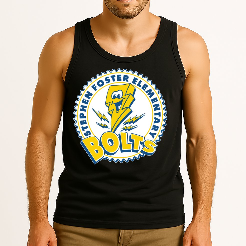 Stephen Foster Elementary Bolts Logo Tank Top