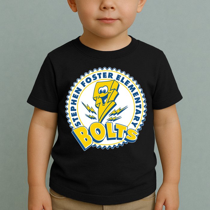 Stephen Foster Elementary Bolts Logo Toddler T-Shirt