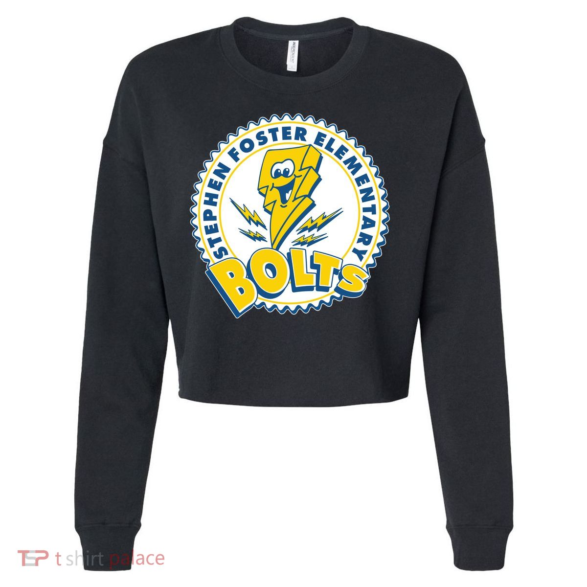 Stephen Foster Elementary Bolts Logo Cropped Pullover Crew
