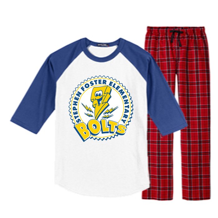 Stephen Foster Elementary Bolts Logo Raglan Sleeve Pajama Set