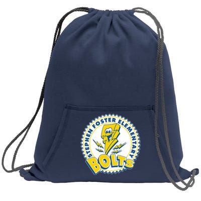 Stephen Foster Elementary Bolts Logo Sweatshirt Cinch Pack Bag