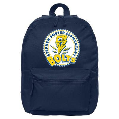 Stephen Foster Elementary Bolts Logo 16 in Basic Backpack