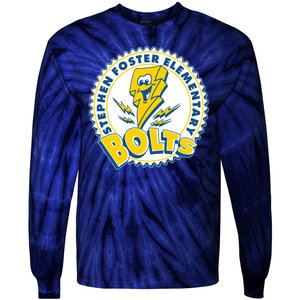 Stephen Foster Elementary Bolts Logo Tie-Dye Long Sleeve Shirt