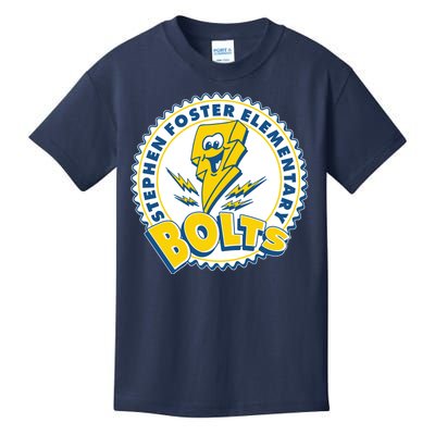 Stephen Foster Elementary Bolts Logo Kids T-Shirt