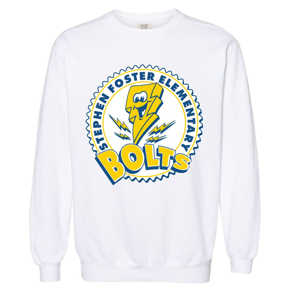 Stephen Foster Elementary Bolts Logo Garment-Dyed Sweatshirt
