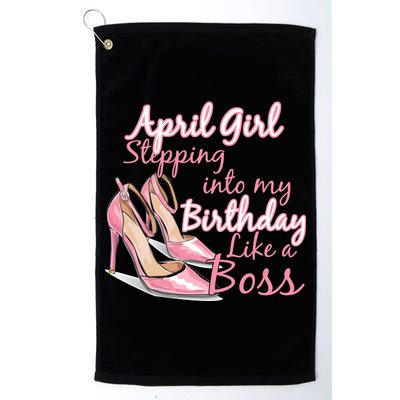 Stepping into April like a boss Golf Towel