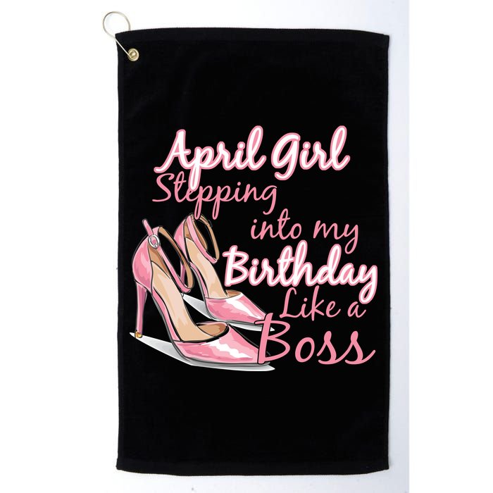 Stepping into April like a boss Golf Towel
