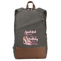 Stepping into April like a boss Cotton Canvas Backpack