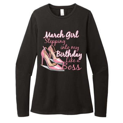 Stepping into March like a boss Womens CVC Long Sleeve Shirt