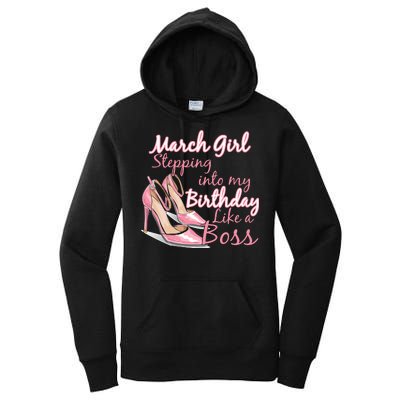 Stepping into March like a boss Women's Pullover Hoodie