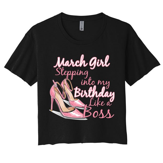 Stepping into March like a boss Crop Top