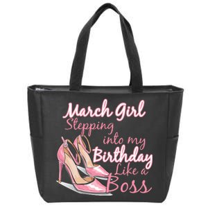 Stepping into March like a boss Zip Tote Bag