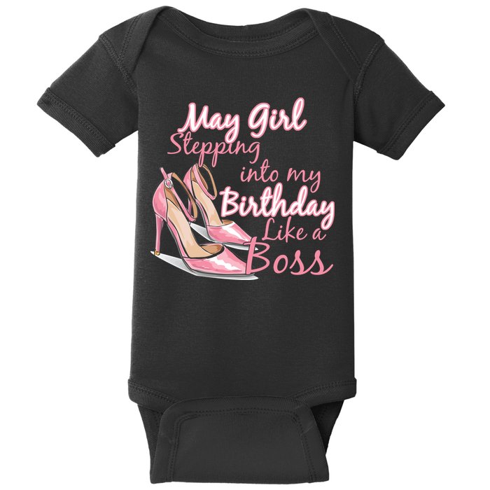 Stepping into May like a boss Baby Bodysuit