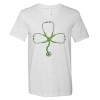 Stethoscope Clover V-Neck T-Shirt