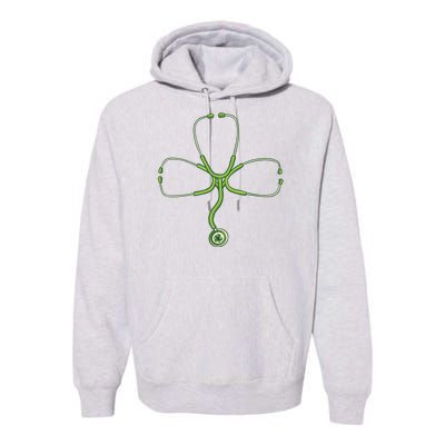 Stethoscope Clover Premium Hoodie